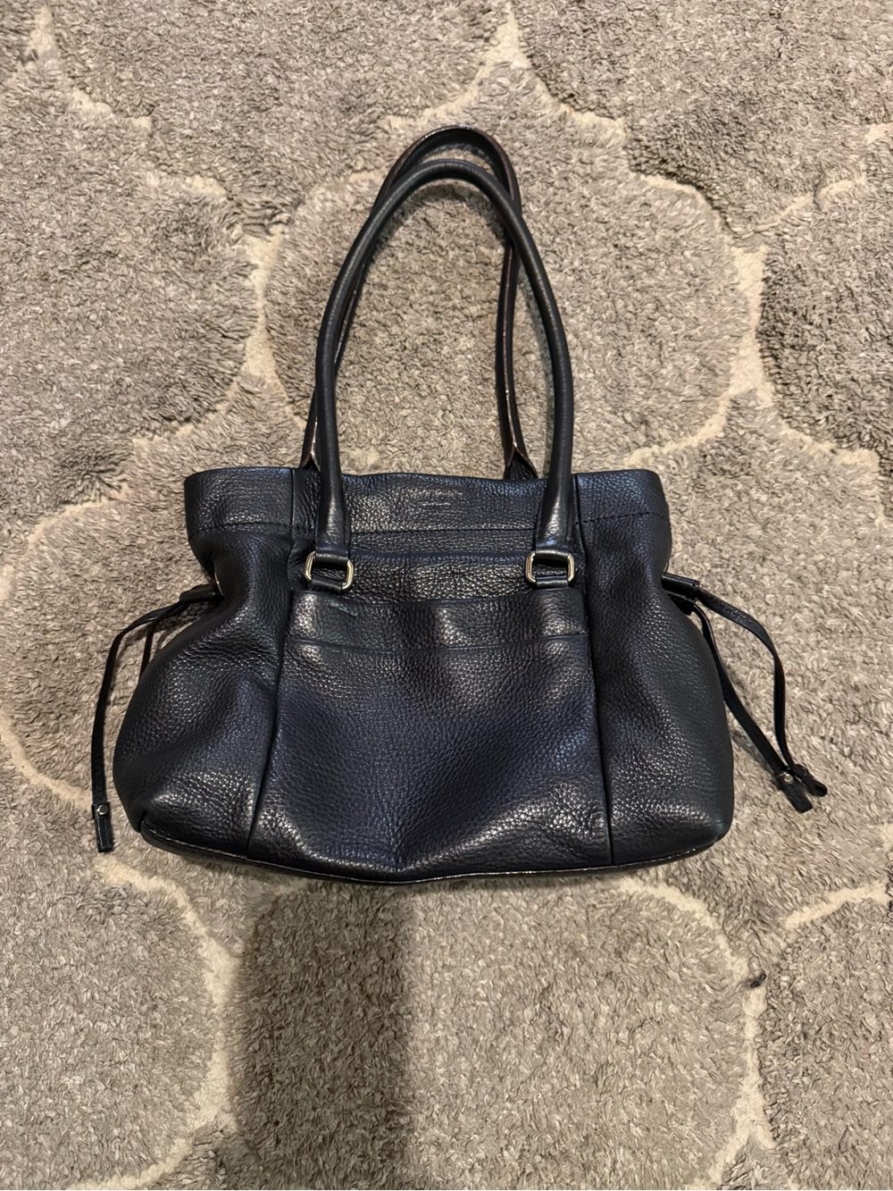 Kate Spade Black Leather Tote Shoulder Bag
